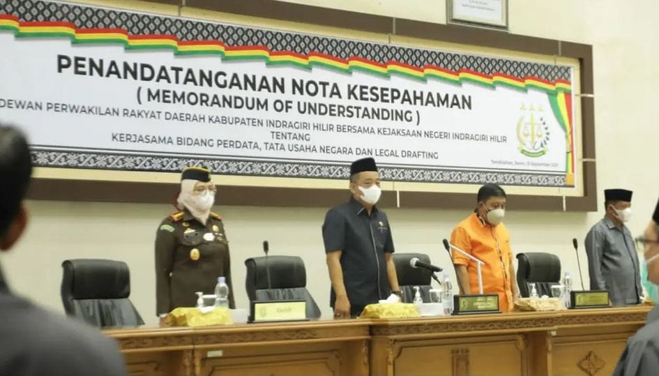 Nota Kesepahaman Antara Kejari Dengan DPRD Kabupaten Indragiri Hilir