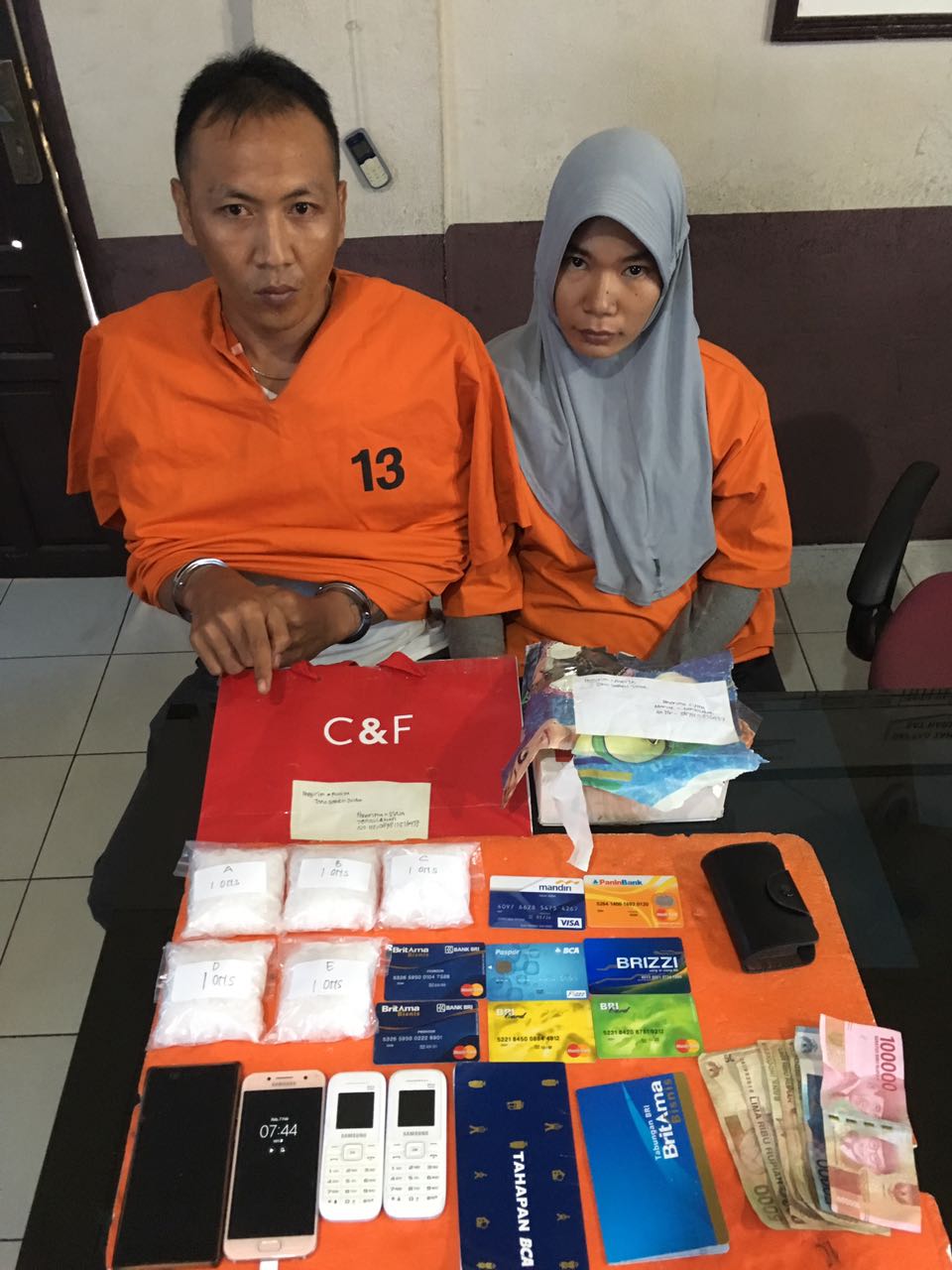 Polisi di Inhil Tangkap Pembawa Sabu Setengah Kilo