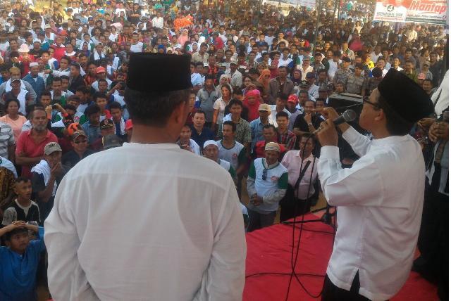 Andalkan Nurani dan Kejujuran, Kampanye Mantap di Baganbatu Dihadiri Sepuluh Ribuan Massa