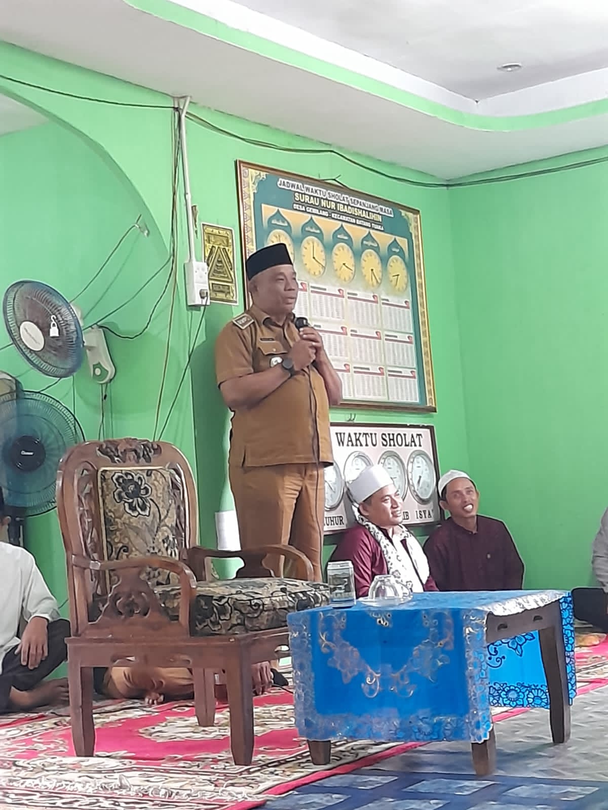 Camat Batang Tuaka Ajak Masyarakat Kawal Pembangunan