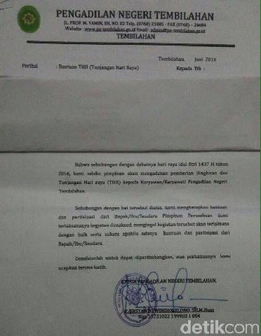 Hakim Minta THR ke Pengusaha Bukti Reformasi MA Gagal