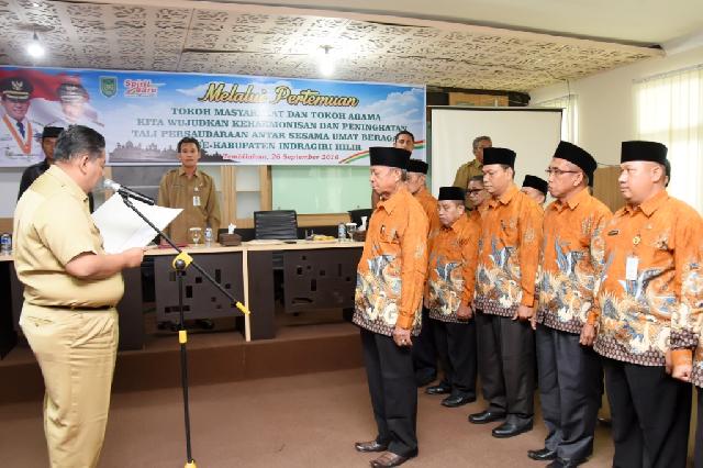 Ini Kata Asisten I Setda Inhil Saat Memgukuhkan FKBU