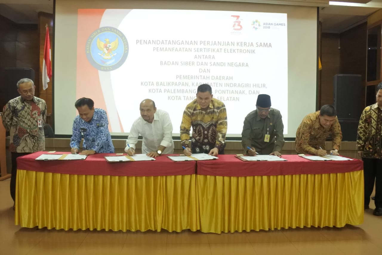 Diskominfops Ikuti Rapat Finalisasi Dan Penandatanganan PKS Dengan BSSN