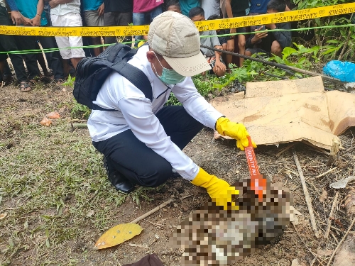 Evakuasi Penemuan Mayat Bayi di Desa Padang Tanggung Kecamatan Pangean