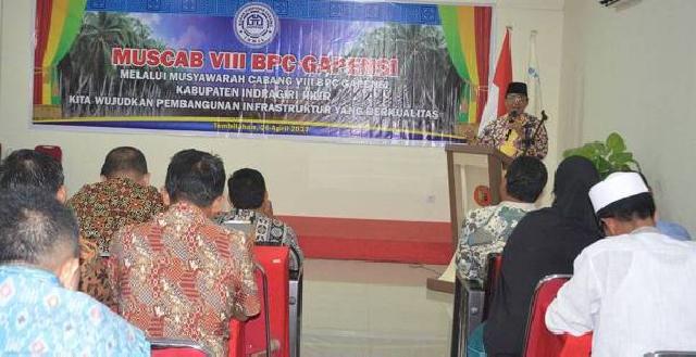 Bupati Ajak BPC Gapensi Inhil Bangun Infrastruktur Daerah
