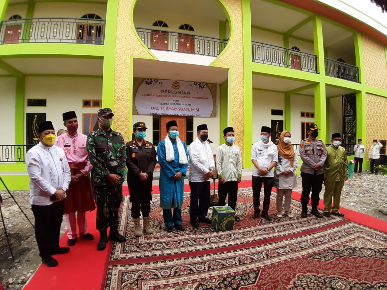 Gubri dan Bupati Rohil Puji Prestasi Rumah Tahfiz Al Quran Darul Muqomah