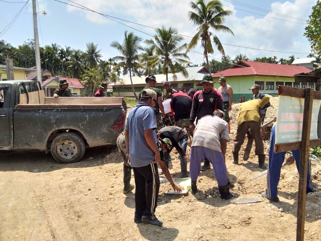 Budaya Gotong Royong Sukseskan Program TMMD Ke 101