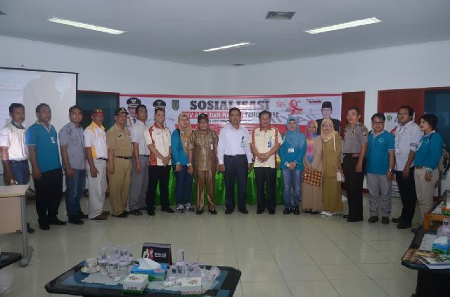 Hadiri Sosialisasi HIV AIDS, Wabup Inhil Pinta Perusahaan Tidak Diskriminasi Penderita