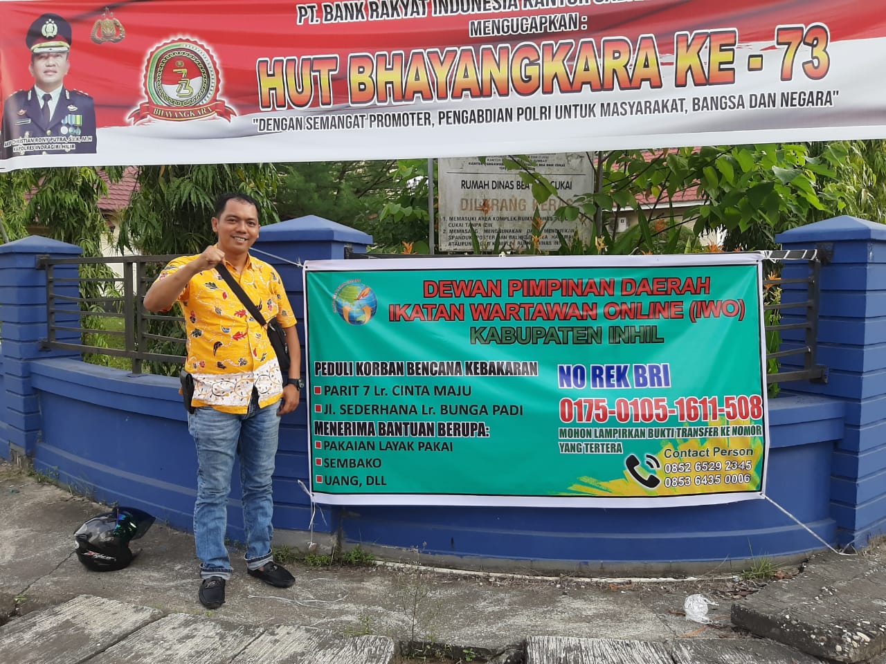 IWO Inhil Buka Posko Peduli Korban Bencana Kebakaran