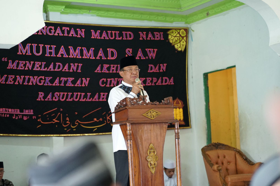 Bupati Inhil HM Wardan Hadiri  Maulid Nabi Muhammad SAW di Ponpes Al-Baaqiyatusa'adiyyah
