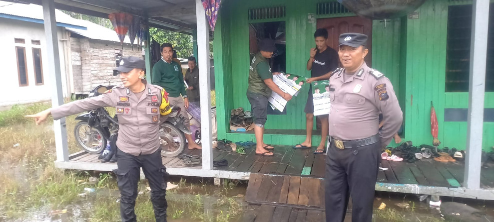 Polsek Tempuling Lakukan Pengamanan Kampanye Caleg dari PKB