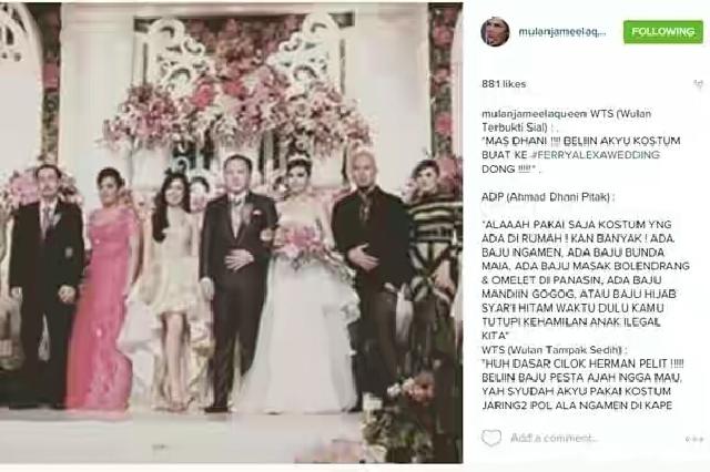 Datang ke Kondangan Mulan Jameela Jadi Bahan Tertawaan Banyak Orang