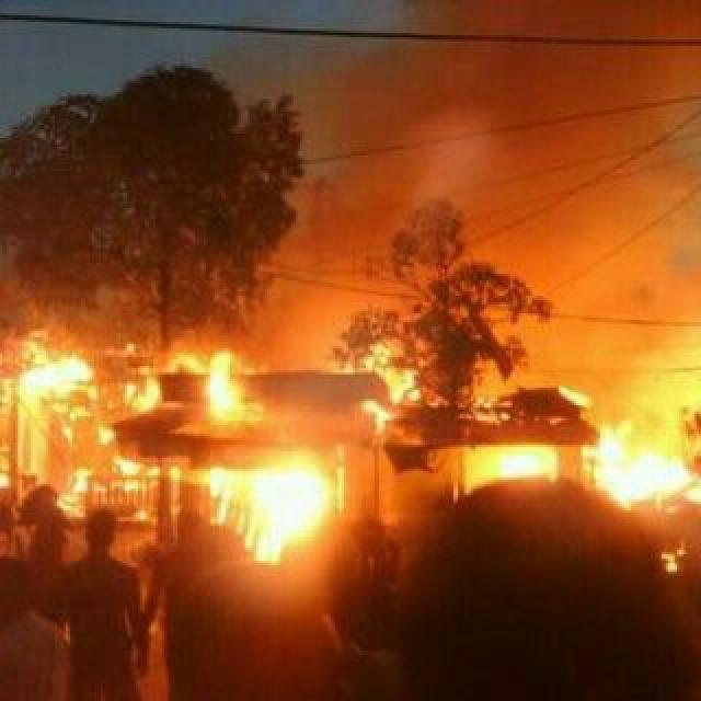 9 Unit  Rumah di Inhil Ludes Terbakar, Ini Asal Apinya