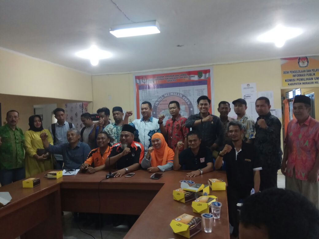 Ini 16 Parpol di Inhil Yang Lolos Verifikasi Faktual Tingkat Kabupaten