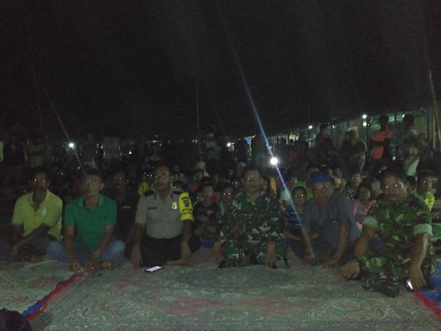 Warga Desa Teluk Sungka Gelar Nobar Film G30S/PKI