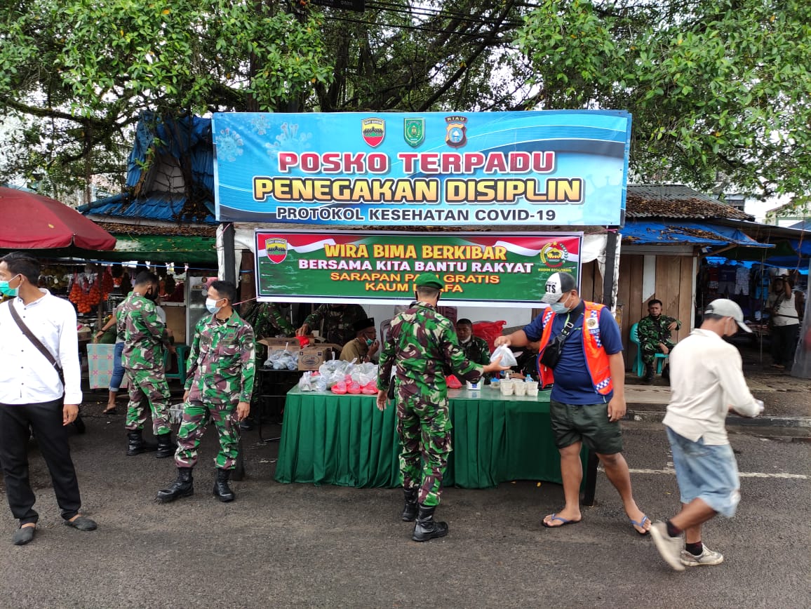 Ini Cara Kodim 0314 Indragiri Hilir Dukung Masyarakat Ditengah Pandemi