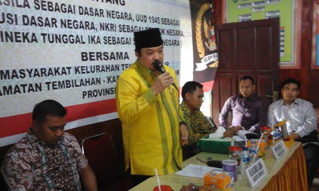 Anggota DPR RI Buka Sosialisasi 4 Pilar MPR-RI Di Kelurahan Tembilahan Hilir