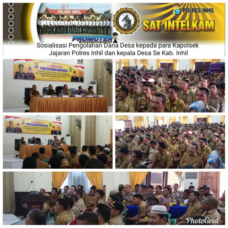 Kapolres Inhil Tekankan Agar Kapolsek dan Bhabinkamtibmas Pantau Dana Desa