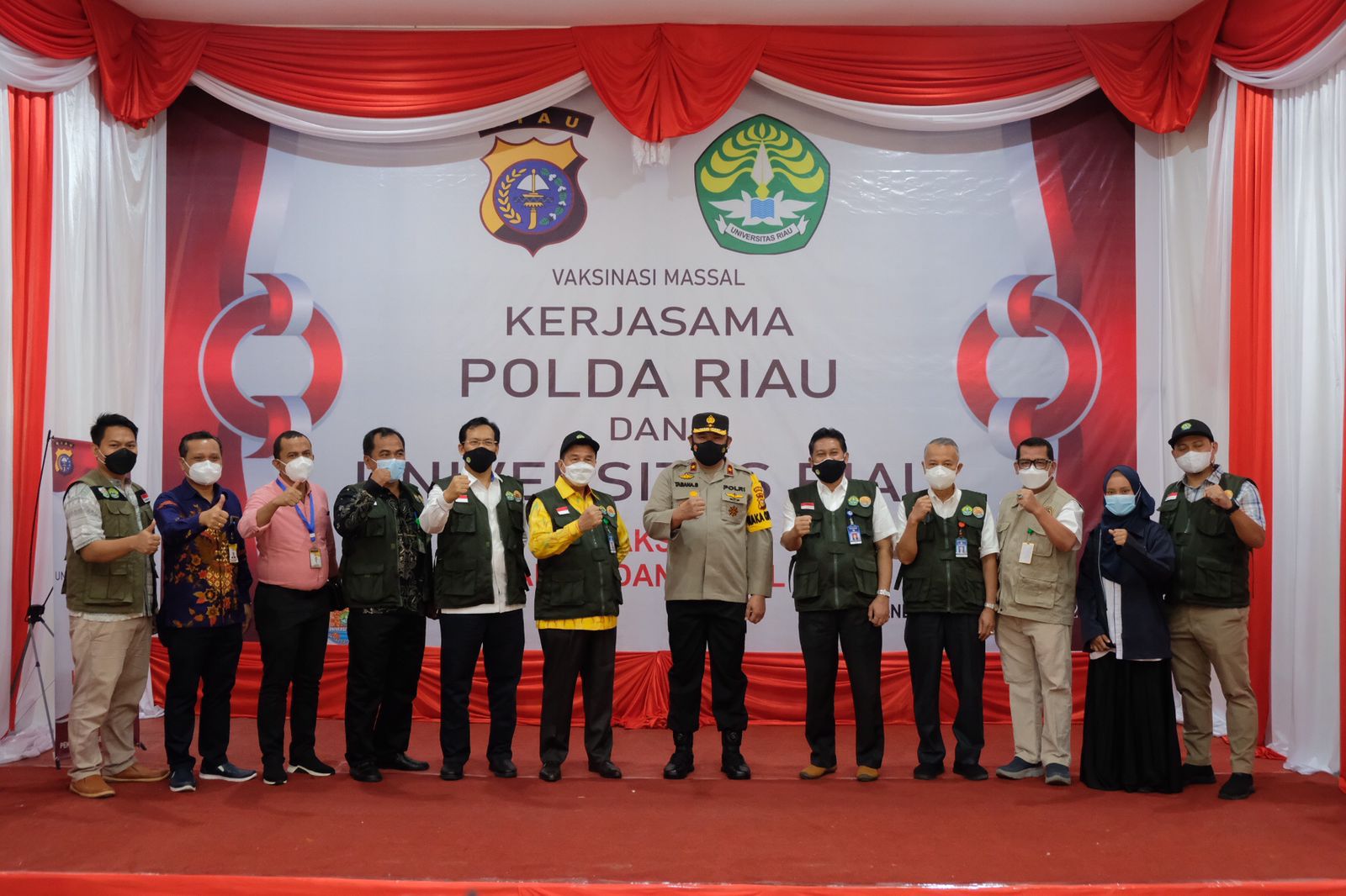 Gandeng Unri, Polda Riau Dorong Percepatan Herd Immunity Kampus