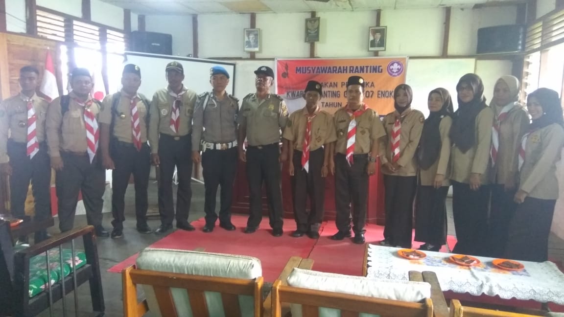 Kwartir Ranting Gerakan Pramuka Enok Gelar Musyawarah Ranting