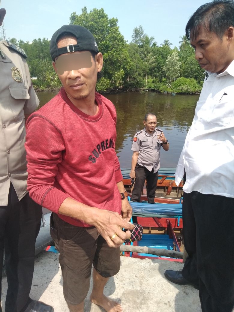 Pria Mandah Ini Ditangkap Polisi Saat Hendak Pulang Ke Desanya