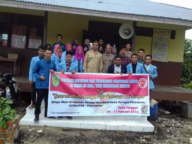 Peduli Pendidikan, HIPMAPAS Taja Seminar Di Tiga Sekolah Menengah