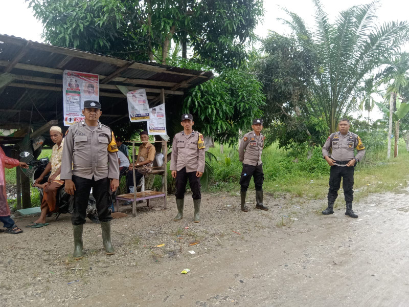 Polsek Tempuling Lalukan Pengamanan Kampanye Caleg DPRD Inhil