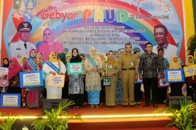 Bunda PAUD Inhil Raih Juara I di Gebyar PAUD Provinsi Riau