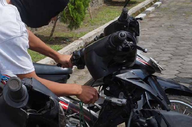 Sepeda Motor Pelajar 13 Tahun di Inhil Digasak Maling