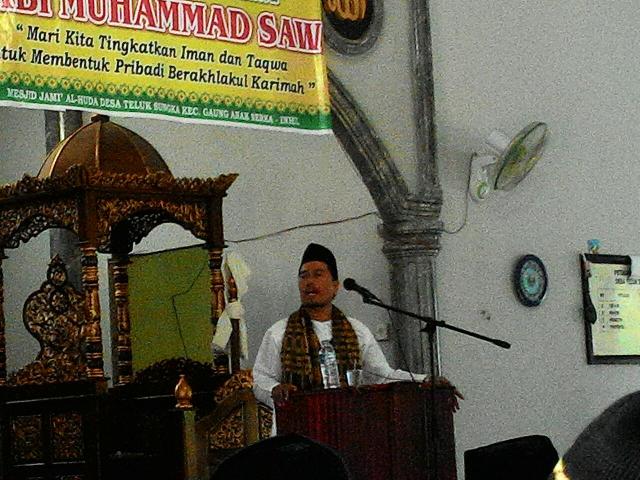 Gelar Maulid Nabi, Warga Desa Teluk Sungka  Diminta Bisa Terapkan Hal Ini