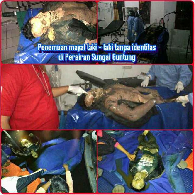 Heboh, Warga Sungai Guntung Temukan Mayat Mengapung