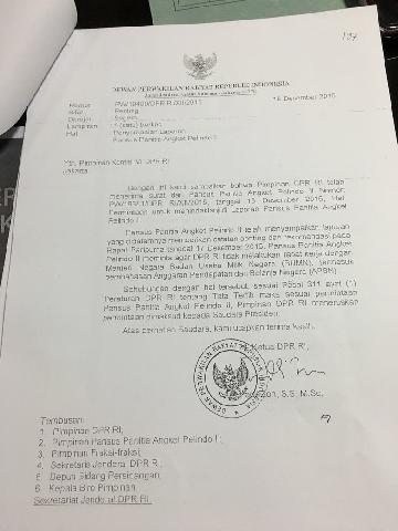 Ini Surat Fadli Zon Larang Menteri Rini Rapat di DPR