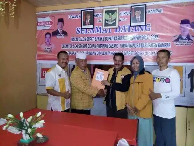 Hari Terakhir, 20 Balon Bupati Dan Wakil Ambil Formulir Di Hanura Kampar