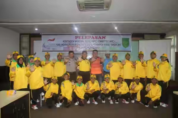 Pemda Inhil Lepas Atlet NPC Inhil Menuju Pekan Paralympic Provinsi Riau ke-2