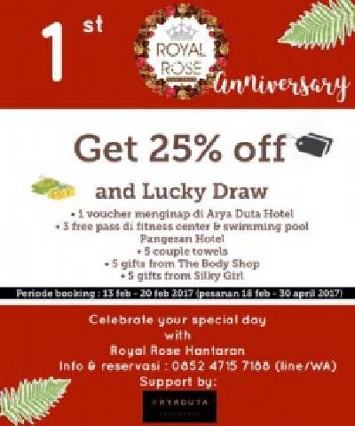 1st Anniversary Royal Rose Berikan Promo Untuk Dekorasi Hantaran