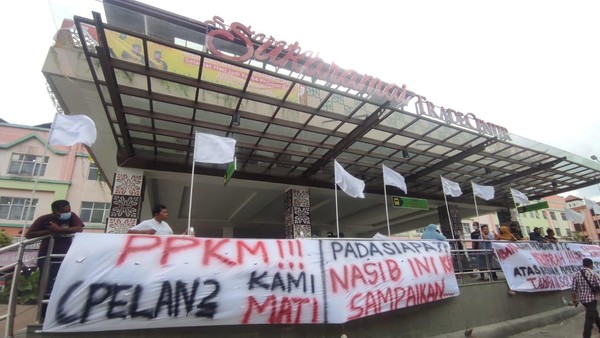 Pedagang di Pekanbaru Protes PPKM Diperpanjang: Pelan-pelan Kami Mati