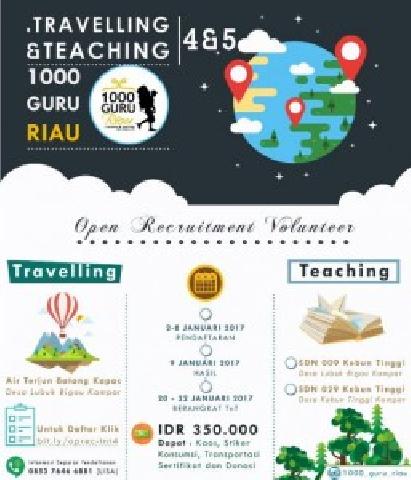 Jadilah Relawan 1000 Guru Riau