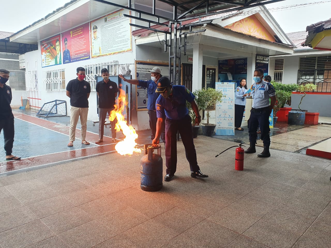 Lapas Bagansiapi Gelar Edukasi Pencegahan Kebakaran