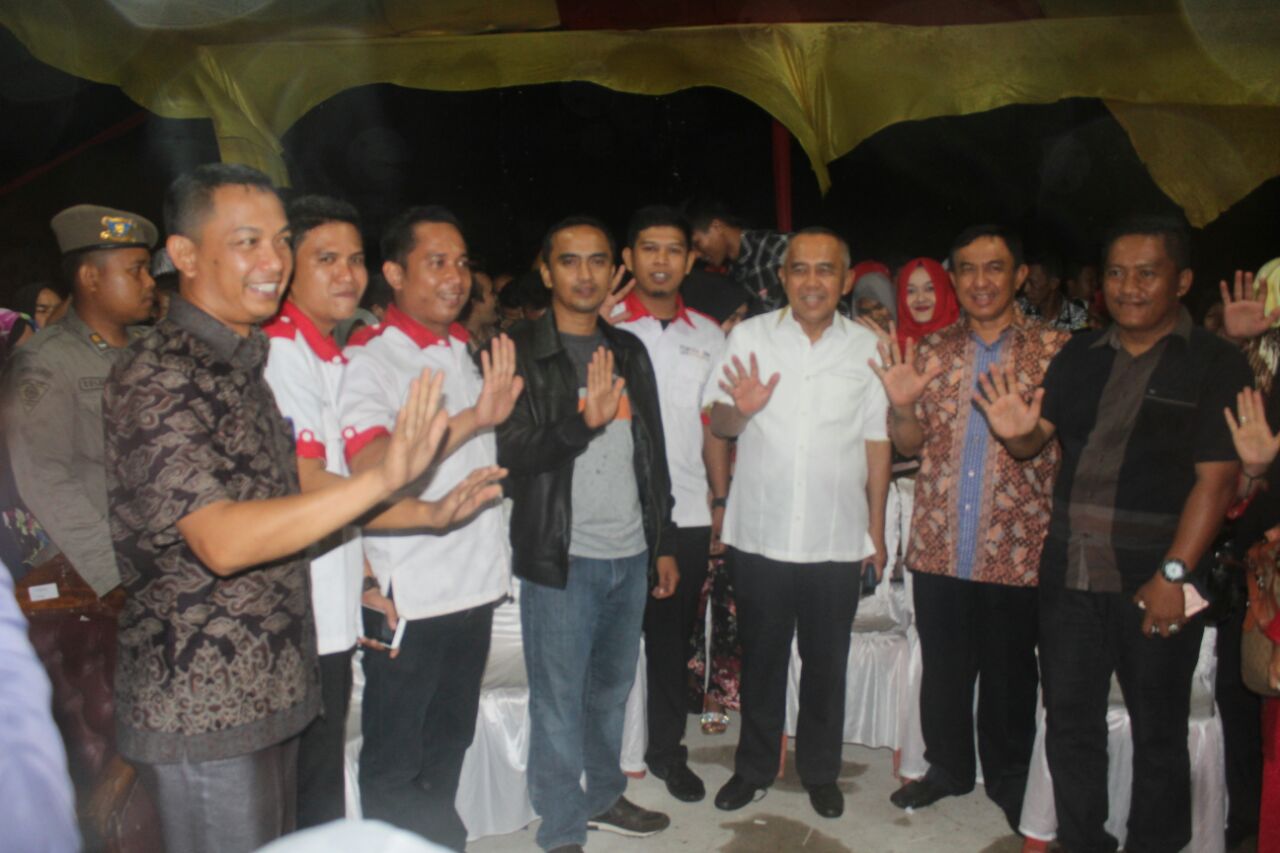 Bupati Wardan Apresiasi Festival Band HANI Part III, Tajaan Pemuda BNN Inhil