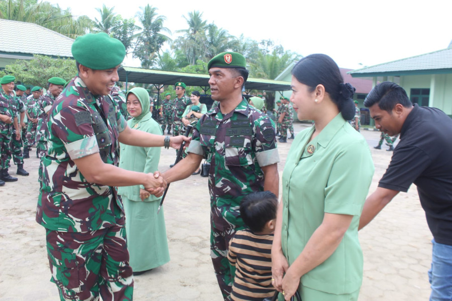 Sebanyak 19 Prajurit Bintara dan Tantama Kodim 0314/Inhil Mendapat Kenaikan Pangkat