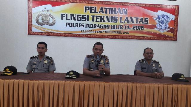 Hilangkan Paradigma Tentang Sat Lantas, Polres Inhil Gelar Pelatihan Fungsi Teknis
