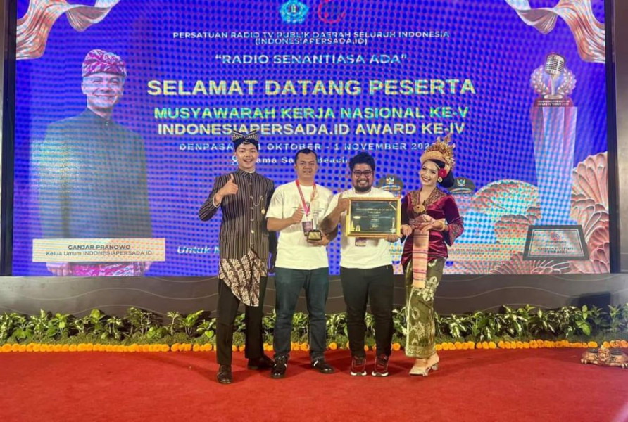 LPPL Radio Swara Kampar Raih Terbaik I Anugerah Persada.Id Award Tahun 2023