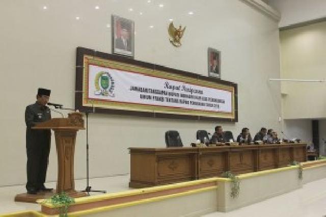 Bupati Inhil Sampaikan Tanggapan Pandangan Umum Fraksi
