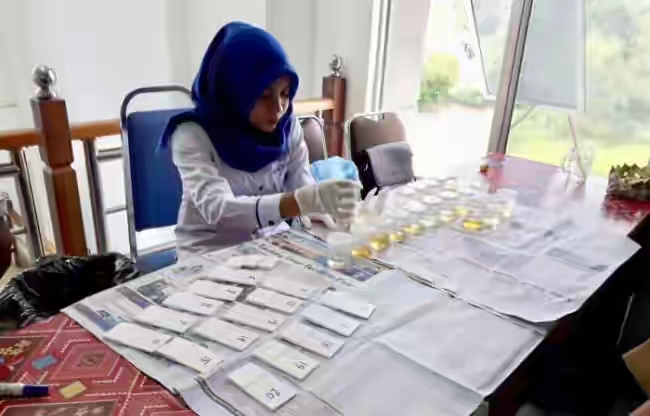 Ini Hasil Test Urine Ratusan Pegawai Pemkab Oleh BNN
