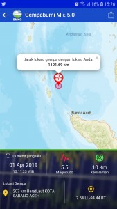 Gempa Berskala 5,5 Richter Guncang Aceh