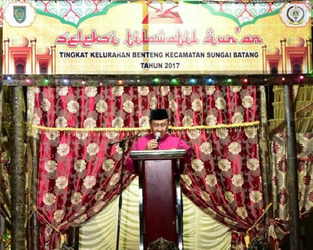 Wabup Inhil Buka STQ Kelurahan Benteng 