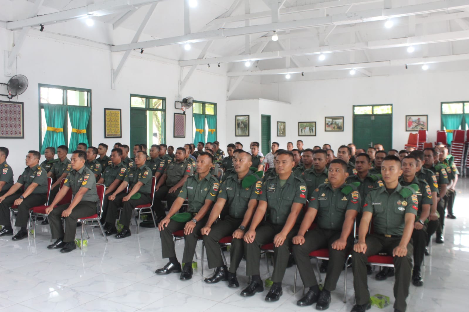 Prajurit Kodim 0314 Inhil Dan kodim 0302 Inhu Terima Sosialisasi dari Subdenpom 1/3-2 Tembilahan.