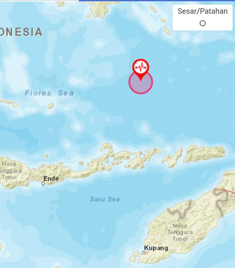 Gempa Kembali Guncang Larantuka, Kekuatannya 5,0 SR