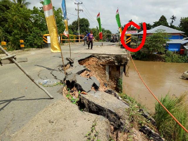 Komisi III DPRD Inhil Beri Perhatian Khusus Pada Oprit Jembatan Amblas