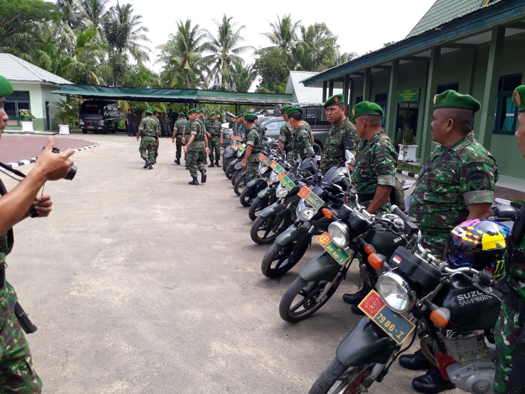Pilkada Serentak 2018, Kodim 0314/Inhil Siapkan Kendaraan Dinas Rodua dan Empat